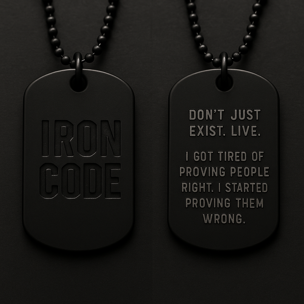 IRON CODE™ Dog Tag – “Forged Through Fire” Edition